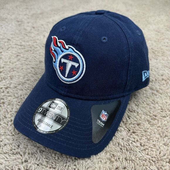 Tennessee Titans Hat New Era 9TWENTY Navy Core Classic Logo StrapBack Cap‎ NWT - Picture 1 of 9